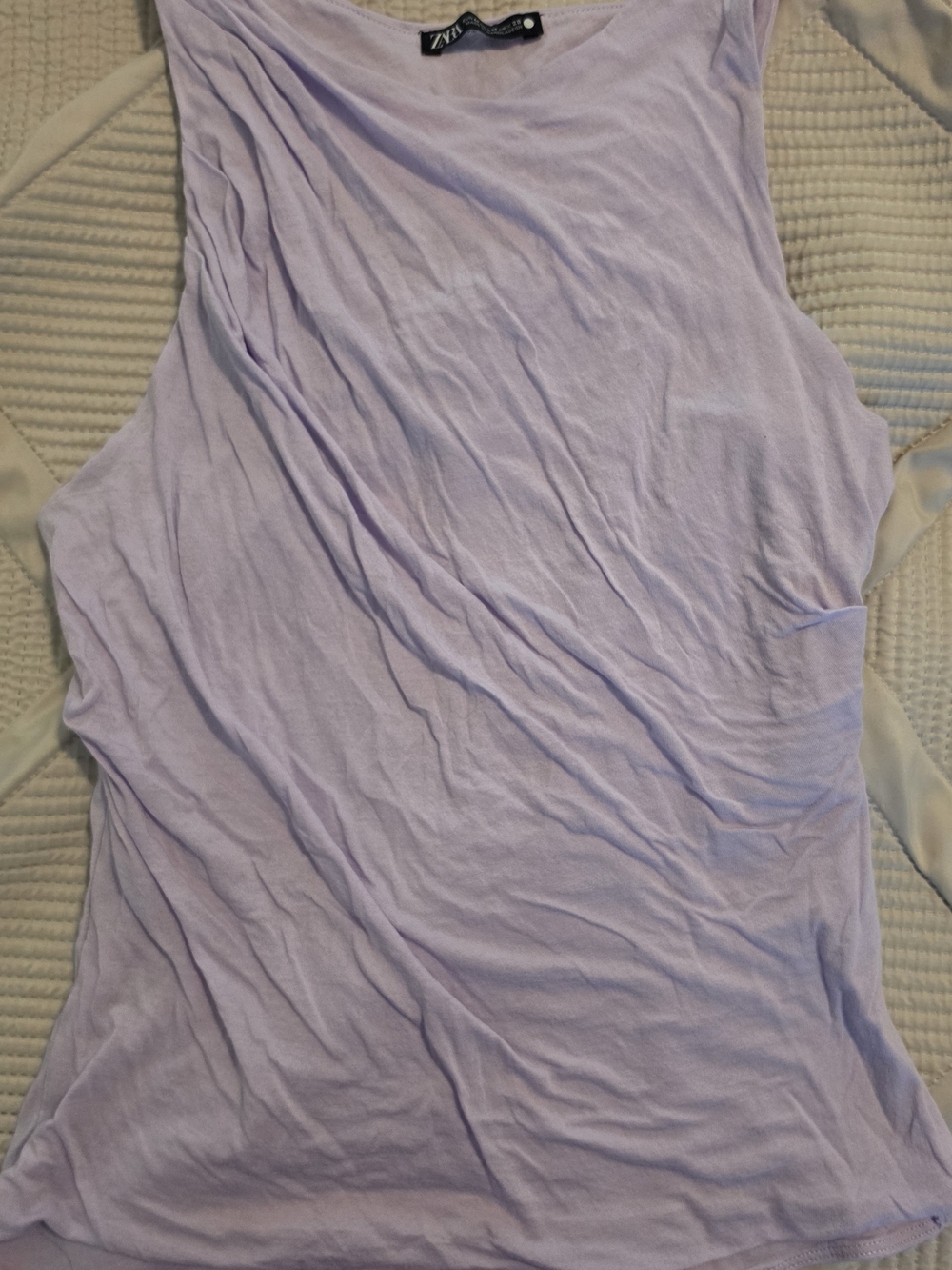 Zara Light Lavender Sleeveless Tank Top